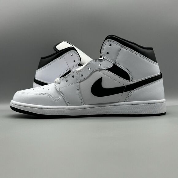 Nike Air Jordan 1 Mid Shoes Men's Size 11 White Black DQ8426-132 NEW Panda Retro - Picture 6 of 11